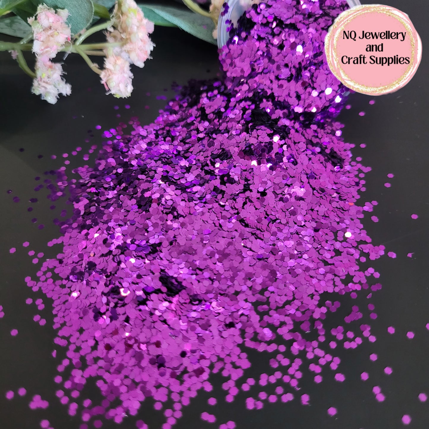 Purple Glitter Nana Karen Size 1/16 - 20g 50g 100g