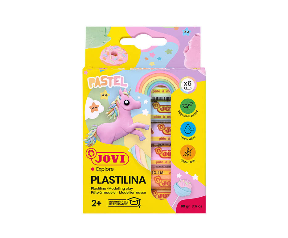Jovi Plastilina - Neon & Pastel Vegetable Based Modeling Clay